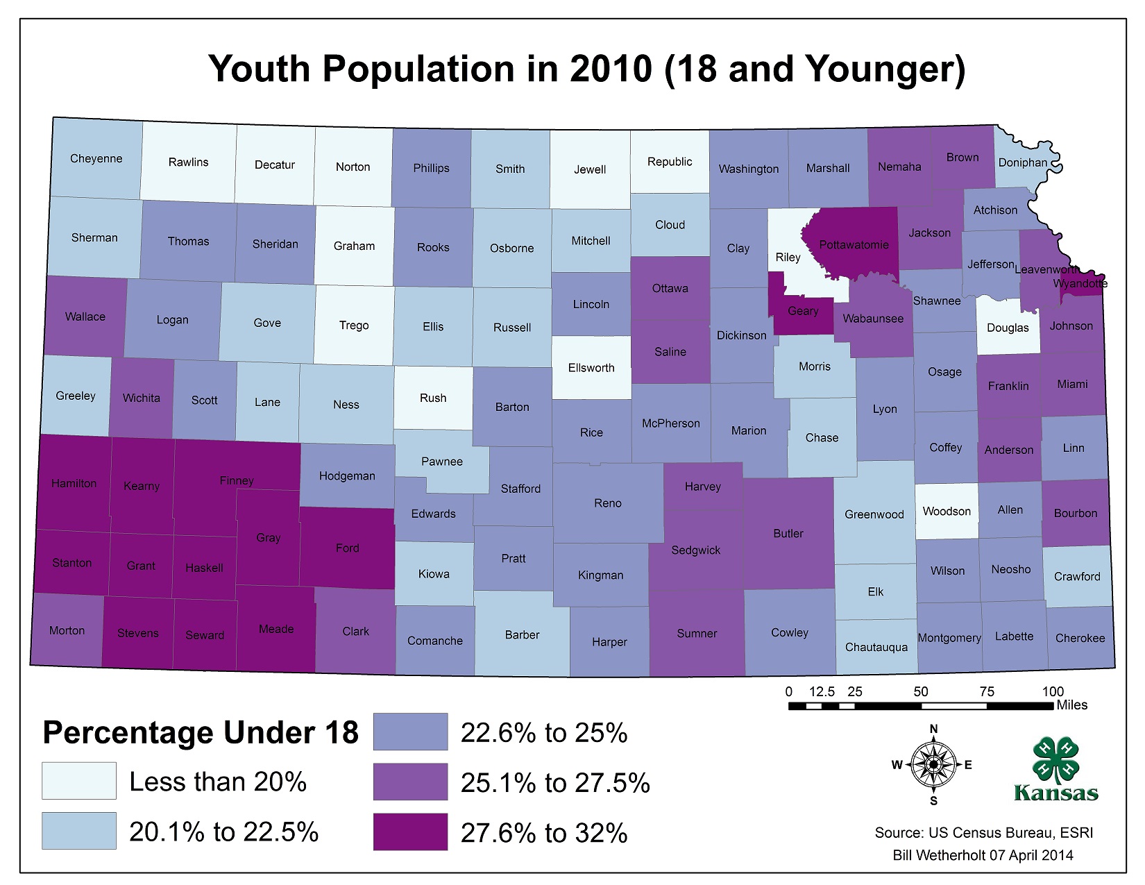 Kansas Population Youth