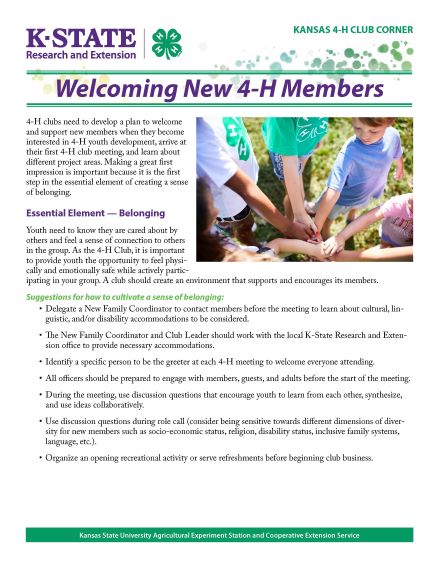 welcoming new members